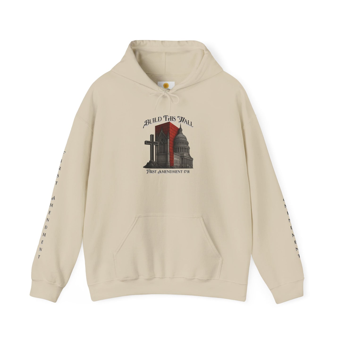 Sep Church & State -Inspired Unisex Hooded Sweatshirt, Comfortable Casual Wear, Spiritual Fashion, Events, Privacy and Rights, Music Festival