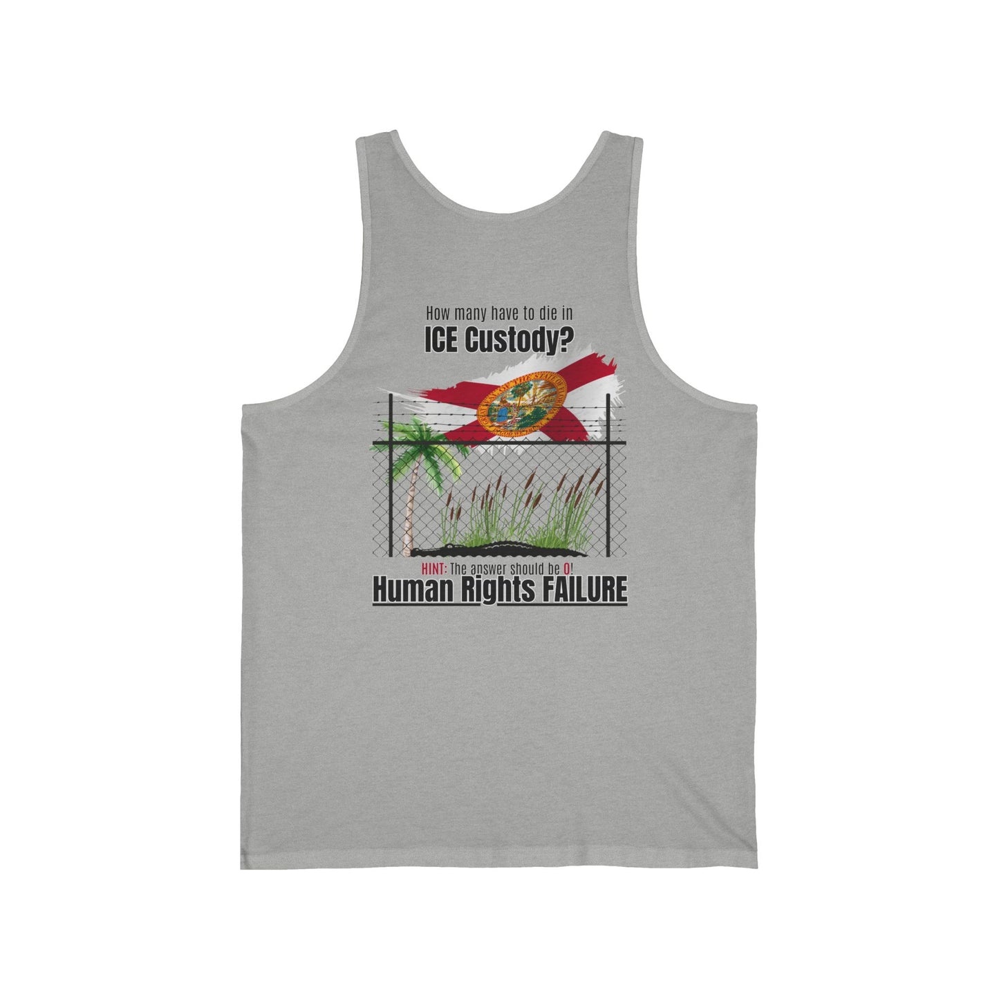 Human Rights Unisex Jersey Tank - Human Rights Awareness Apparel | Social Justice Tank Top, Protest Wear, Activism Clothing
