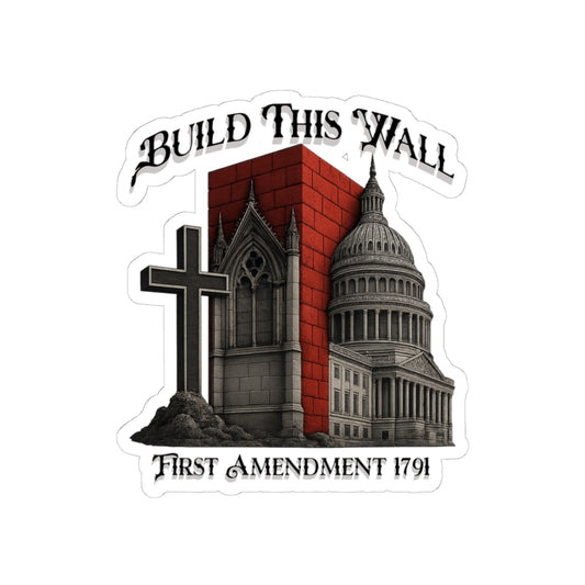 Build This Wall - Political Statement Stickers for Laptop, Car, and Water Bottles | First Amendment Art | Perfect for Activists & Freedom Lovers
