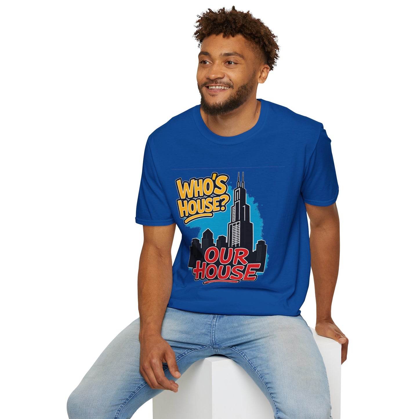 Chicago Who's House? Our House' Unisex T-Shirt, Graphic Tee, City Pride Apparel, Streetwear, Casual Wear, Gift Idea