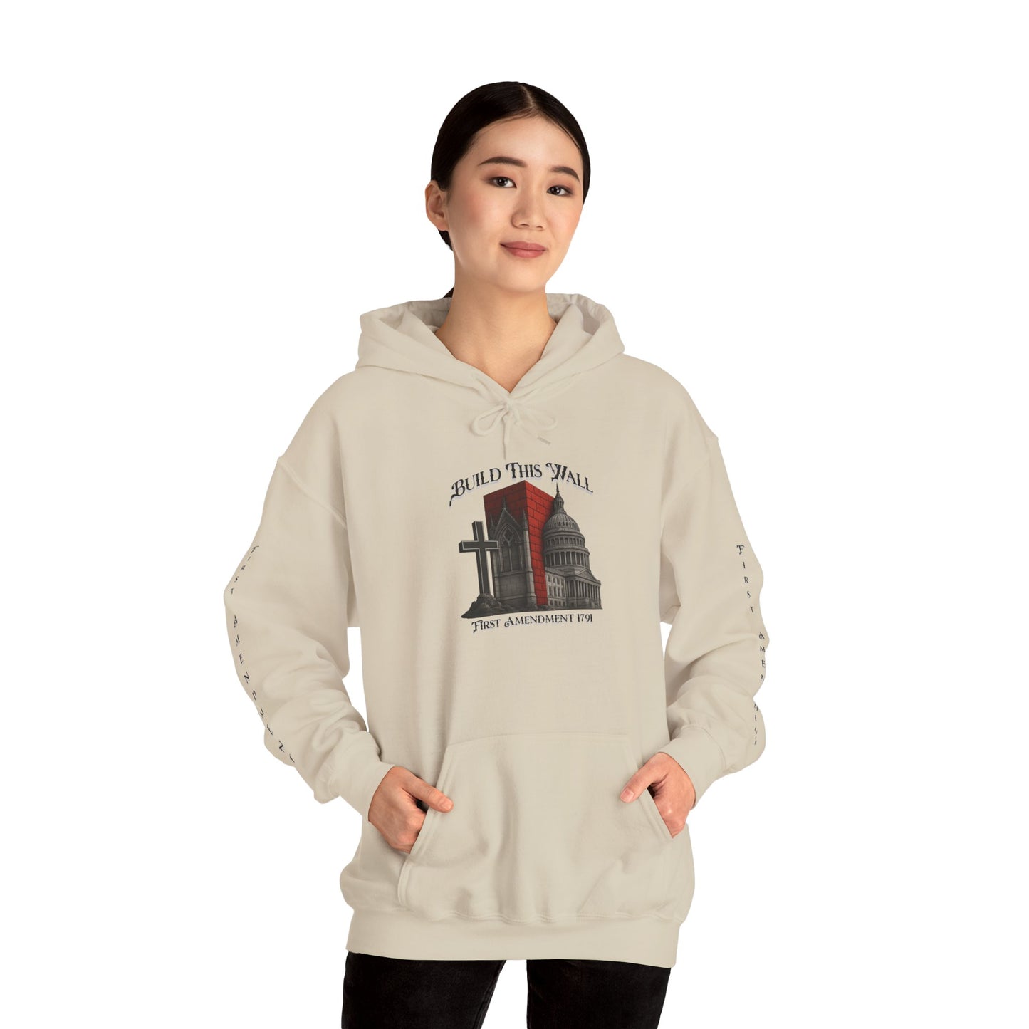 Sep Church & State -Inspired Unisex Hooded Sweatshirt, Comfortable Casual Wear, Spiritual Fashion, Events, Privacy and Rights, Music Festival