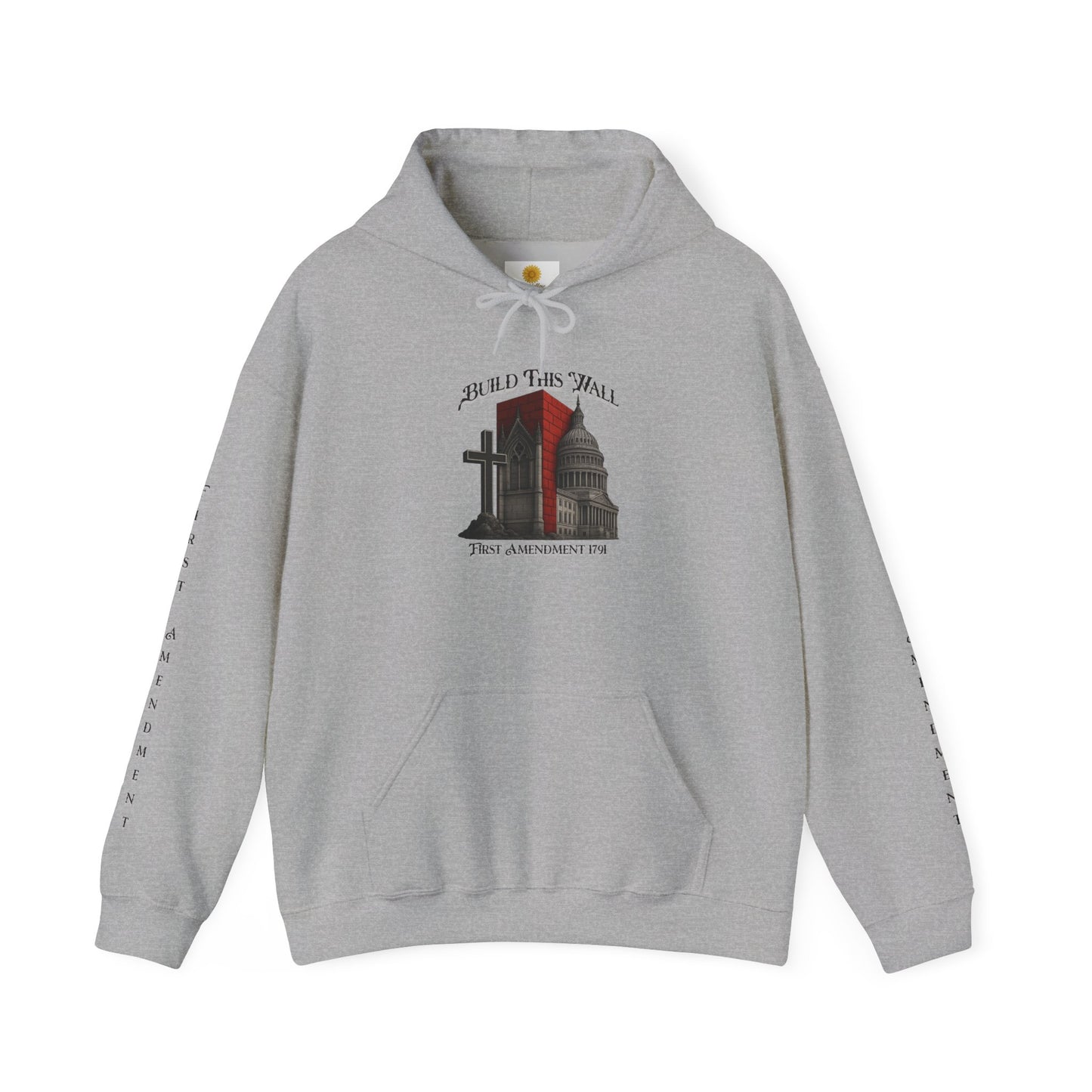 Sep Church & State -Inspired Unisex Hooded Sweatshirt, Comfortable Casual Wear, Spiritual Fashion, Events, Privacy and Rights, Music Festival