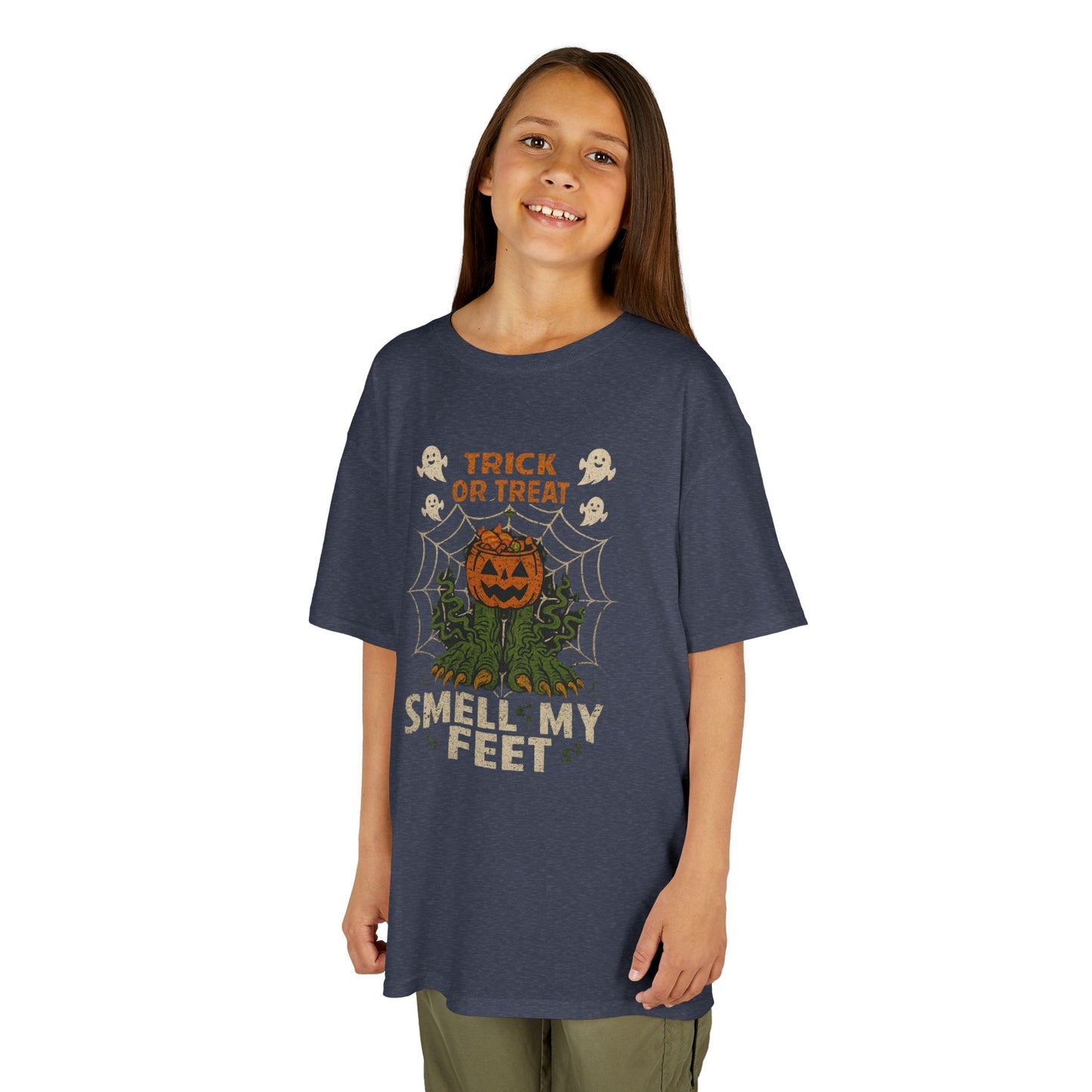 Halloween Kids Tee - Trick or Treat Smells My Feet, Funny Halloween Shirt, Kids Costume Tee, Halloween Party Shirt, Pumpkin Tee