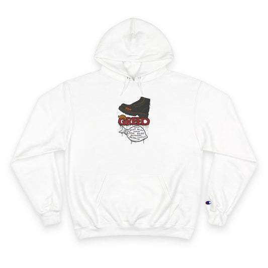 GREED Streetwear Champion Hoodie - Urban Casualwear, Trendy Outfit, Ideal Gift for Fashion Lovers