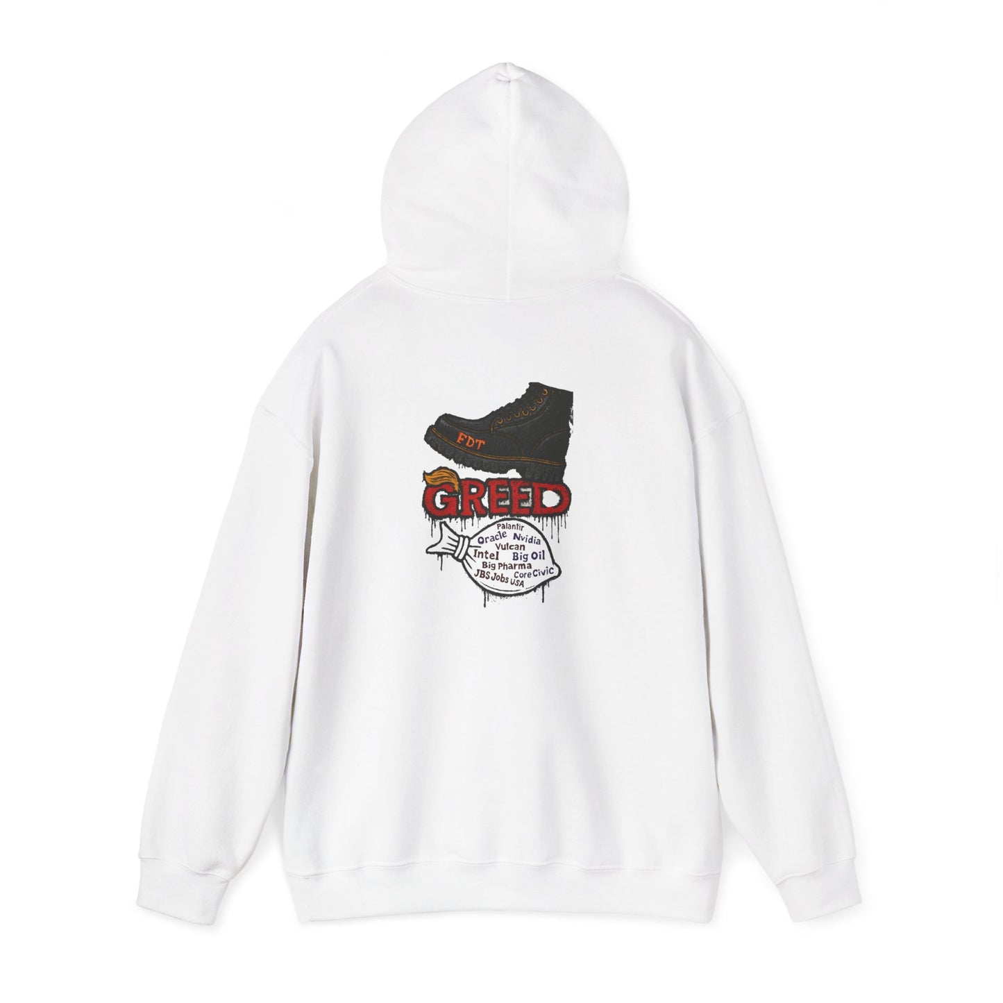 GREED Unisex Hoodie, Trendy Graphic Hoodie, Urban Style Sweatshirt, Cool Casual Apparel, Gift for Him/Her, Perfect for Festivals