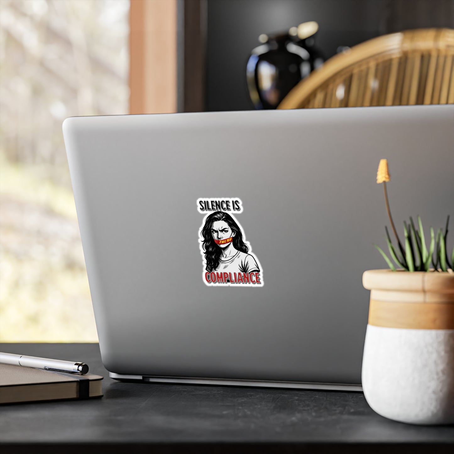 Silence is Compliance Bold Political Vinyl Decals | Empowering Stickers for Home, Office or Gifts | Perfect for Activism, Protest, or Social Media