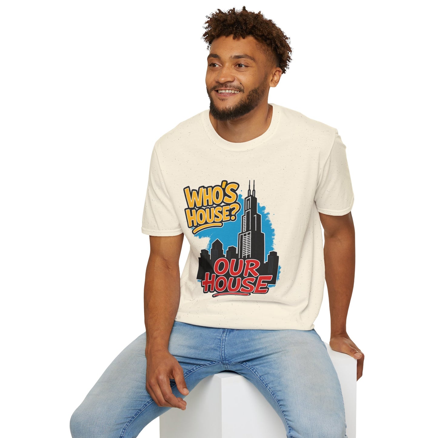 Chicago Who's House? Our House' Unisex T-Shirt, Graphic Tee, City Pride Apparel, Streetwear, Casual Wear, Gift Idea