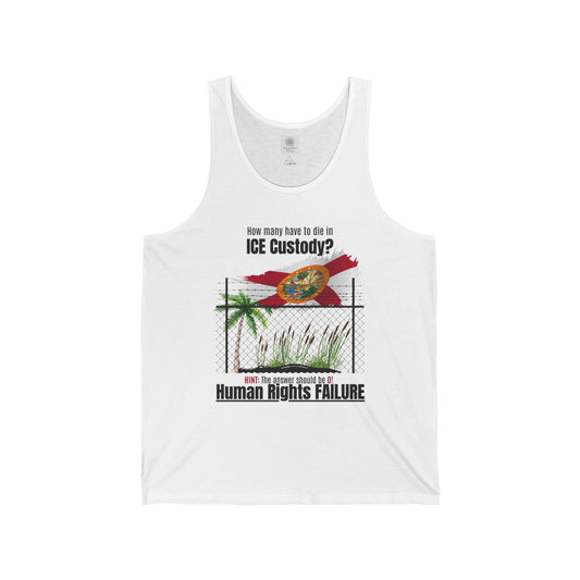 Human Rights Unisex Jersey Tank - Human Rights Awareness Apparel | Social Justice Tank Top, Protest Wear, Activism Clothing