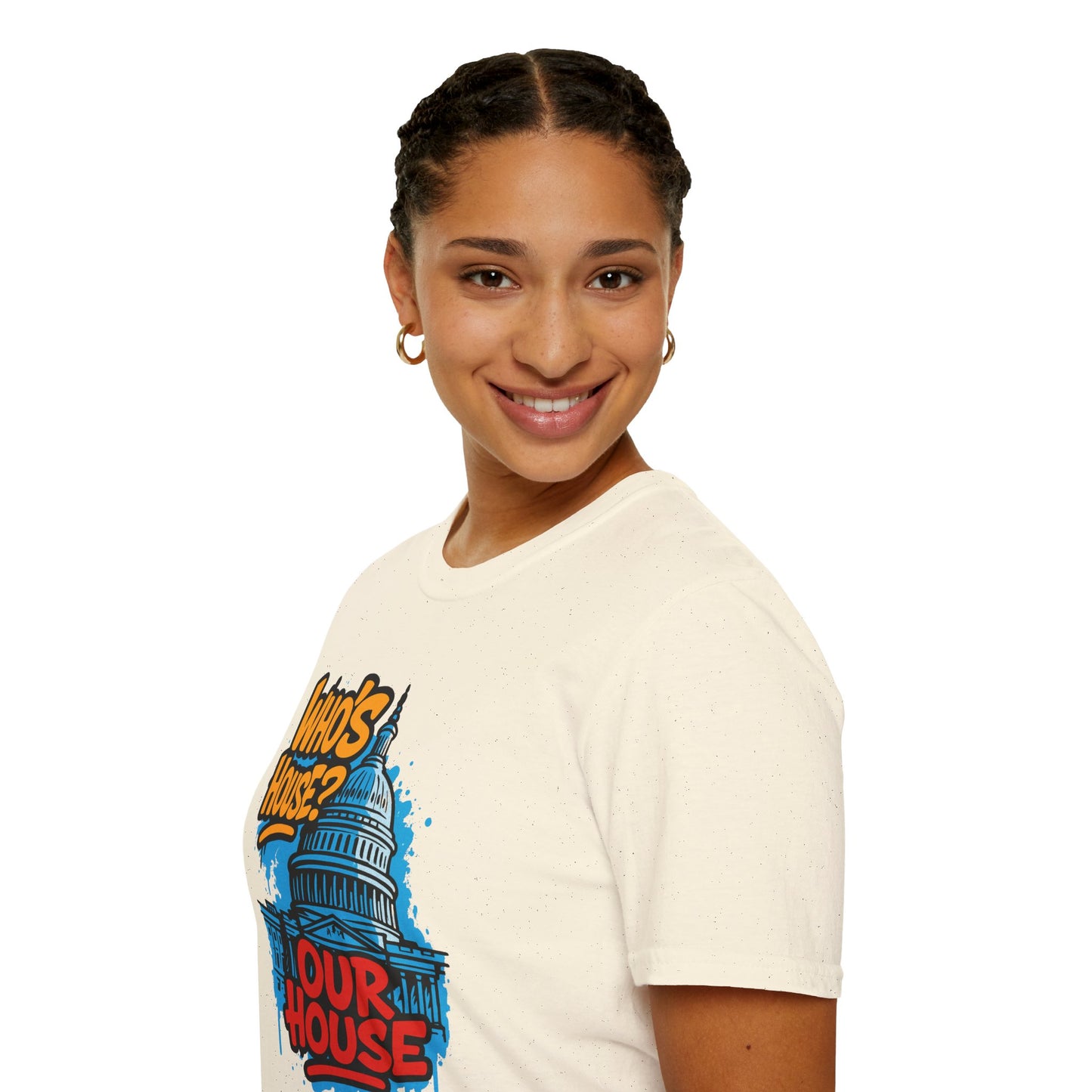Capitol Building Graphic Tee - Who's House? Our House - Unisex Softstyle T-Shirt, Political Humor Shirt, Gift for Activists, Casual [...]