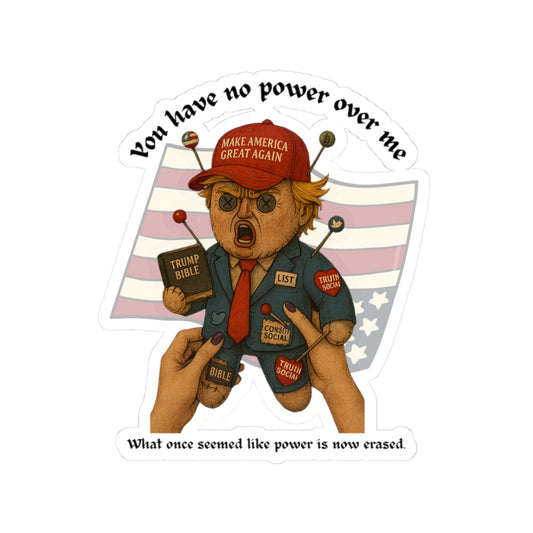 VooDoo Trump Sticker, Political Statement Stickers, Fun Gifts for Activists