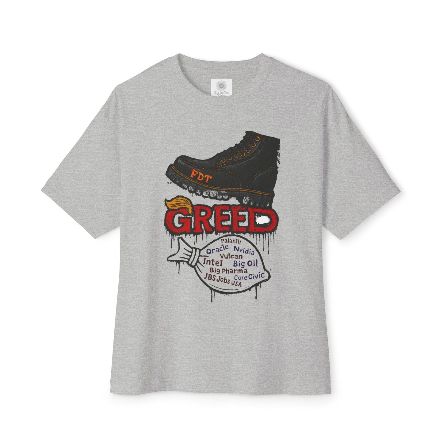 Greed- FDT- Unisex Boxy Oversized T-Shirt