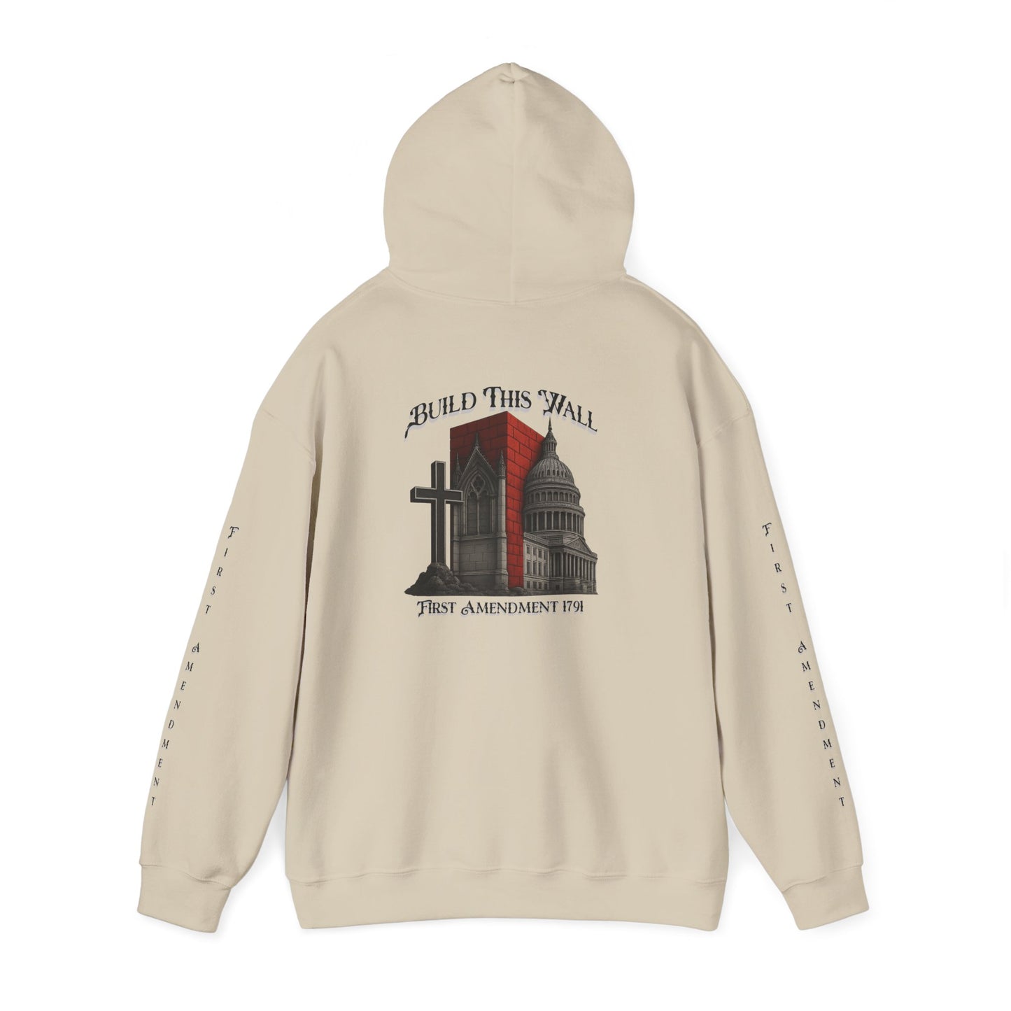 Sep Church & State -Inspired Unisex Hooded Sweatshirt, Comfortable Casual Wear, Spiritual Fashion, Events, Privacy and Rights, Music Festival
