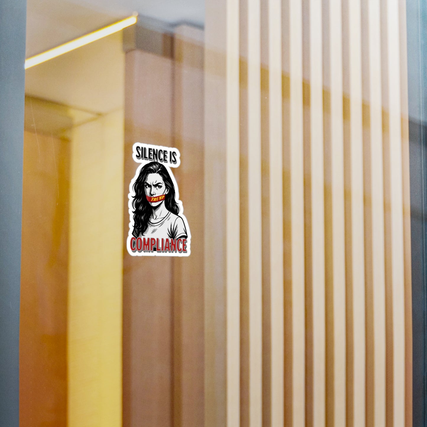 Silence is Compliance Bold Political Vinyl Decals | Empowering Stickers for Home, Office or Gifts | Perfect for Activism, Protest, or Social Media