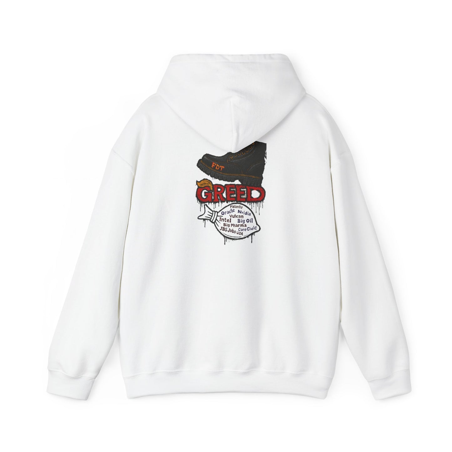 GREED Unisex Hoodie, Trendy Graphic Hoodie, Urban Style Sweatshirt, Cool Casual Apparel, Gift for Him/Her, Perfect for Festivals