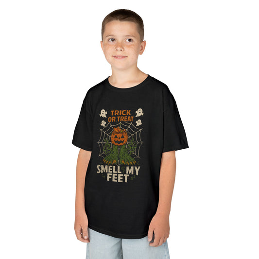 Halloween Kids Tee - Trick or Treat Smells My Feet, Funny Halloween Shirt, Kids Costume Tee, Halloween Party Shirt, Pumpkin Tee