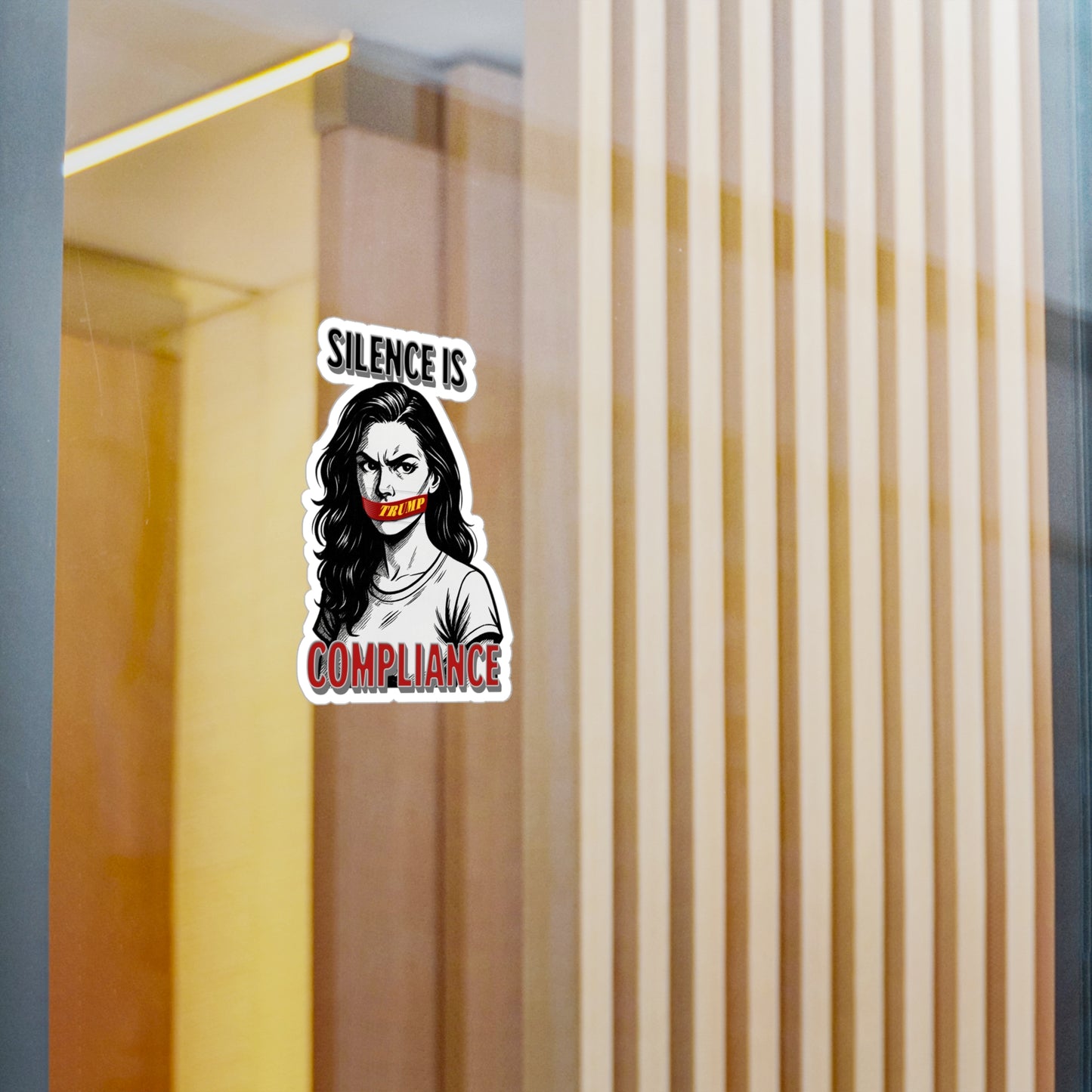 Silence is Compliance Bold Political Vinyl Decals | Empowering Stickers for Home, Office or Gifts | Perfect for Activism, Protest, or Social Media