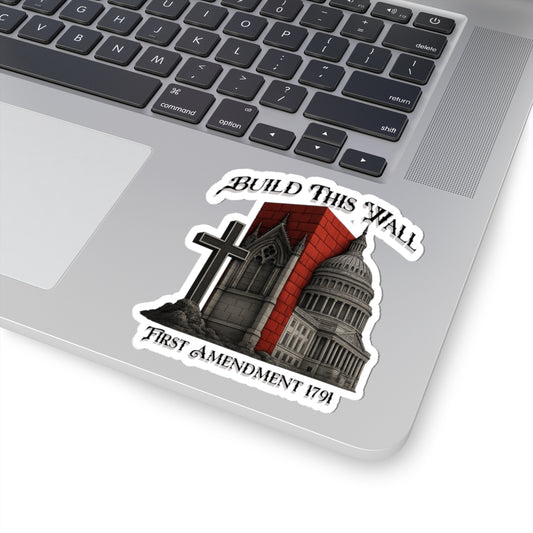 Build This Wall - Political Statement Stickers for Laptop, Car, and Water Bottles | First Amendment Art | Perfect for Activists & Freedom Lovers